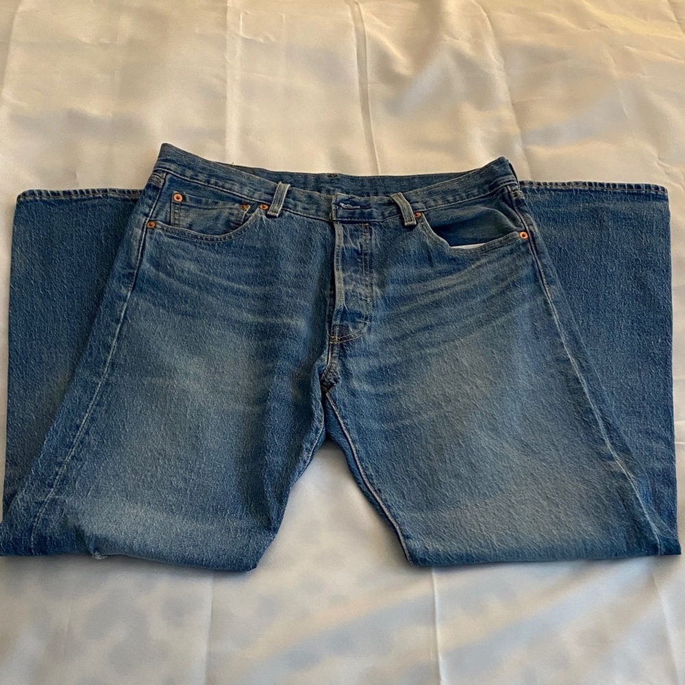 Levi 501 Classic Blue Denim Jeans